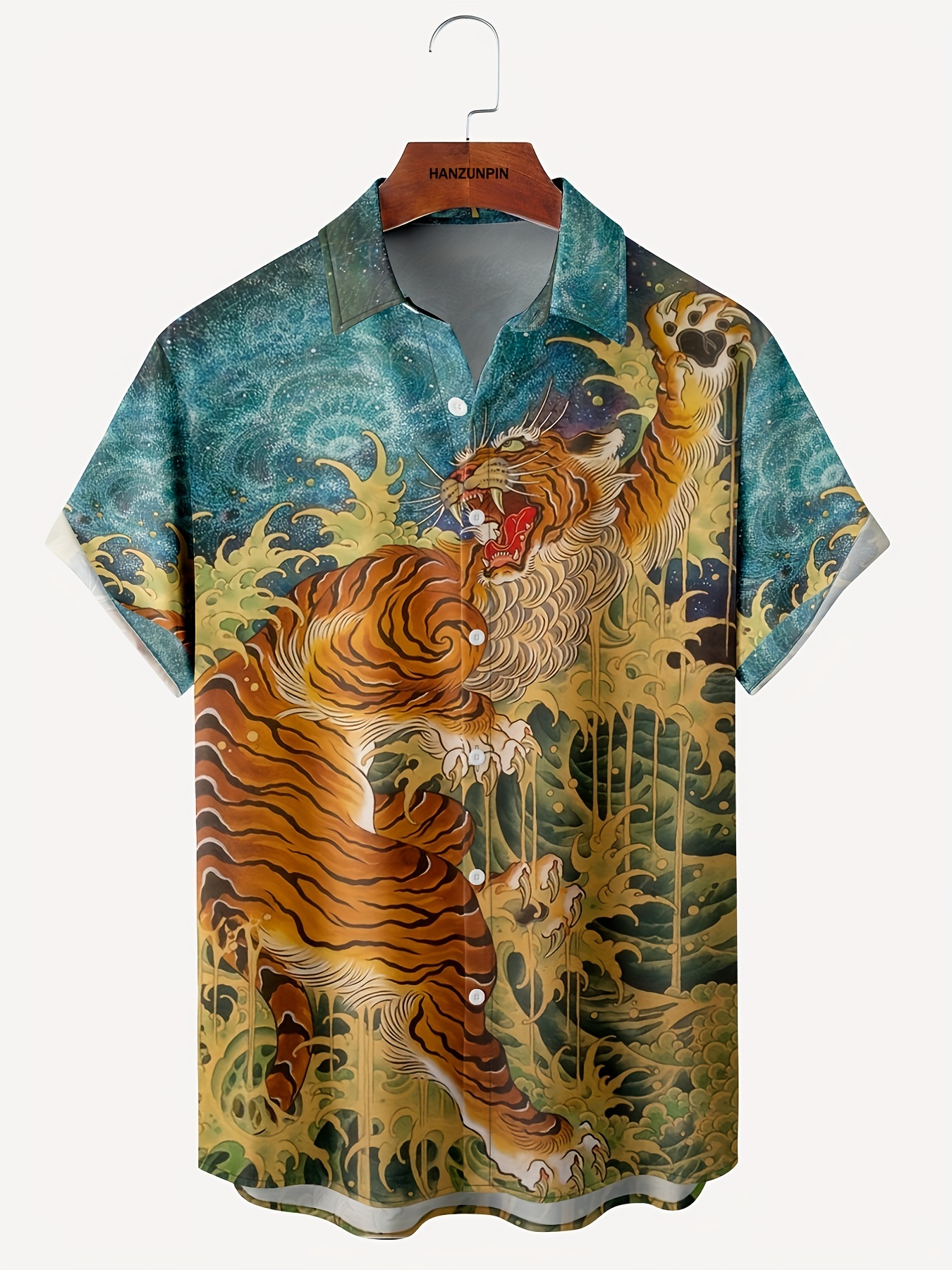 new mans ukiyo e hawaiian short sleeve shirts best sellers details 10