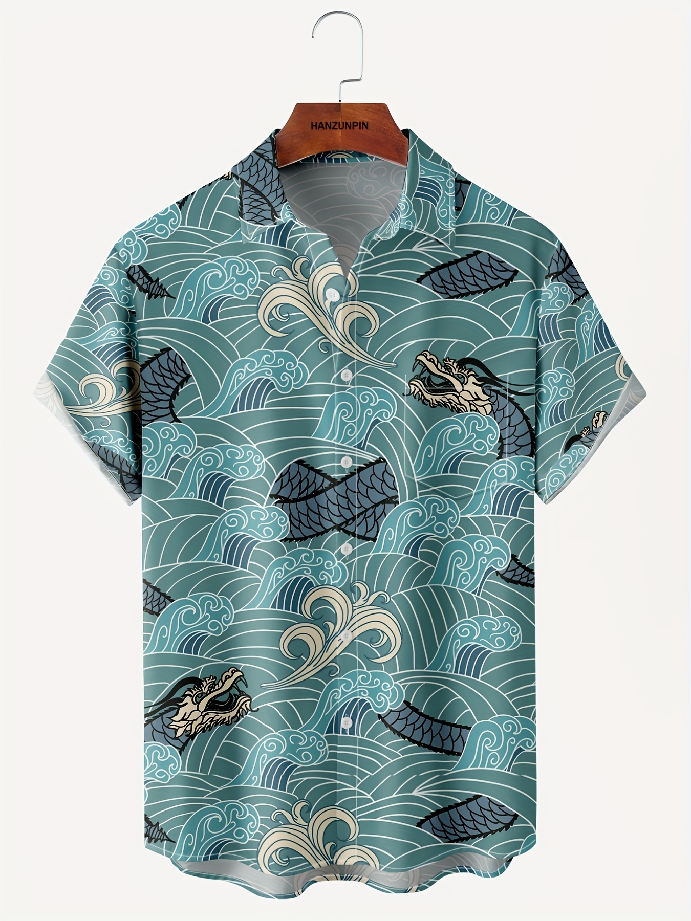 new mans ukiyo e hawaiian short sleeve shirts best sellers details 15