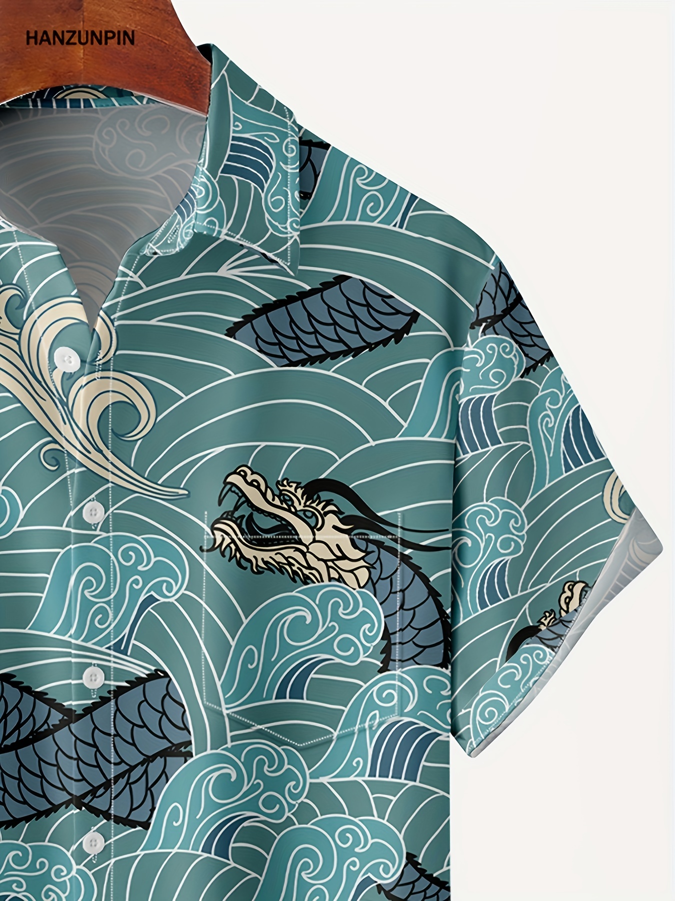 new mans ukiyo e hawaiian short sleeve shirts best sellers details 17