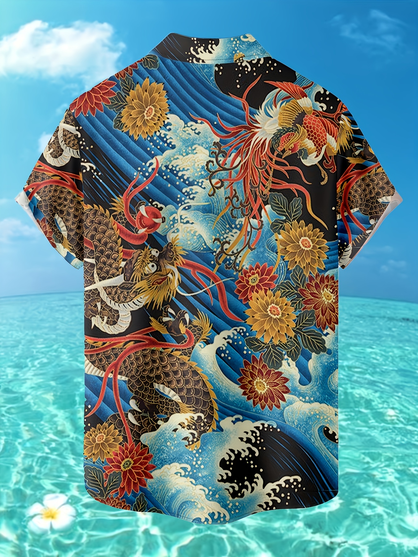 new mans ukiyo e hawaiian short sleeve shirts best sellers details 31