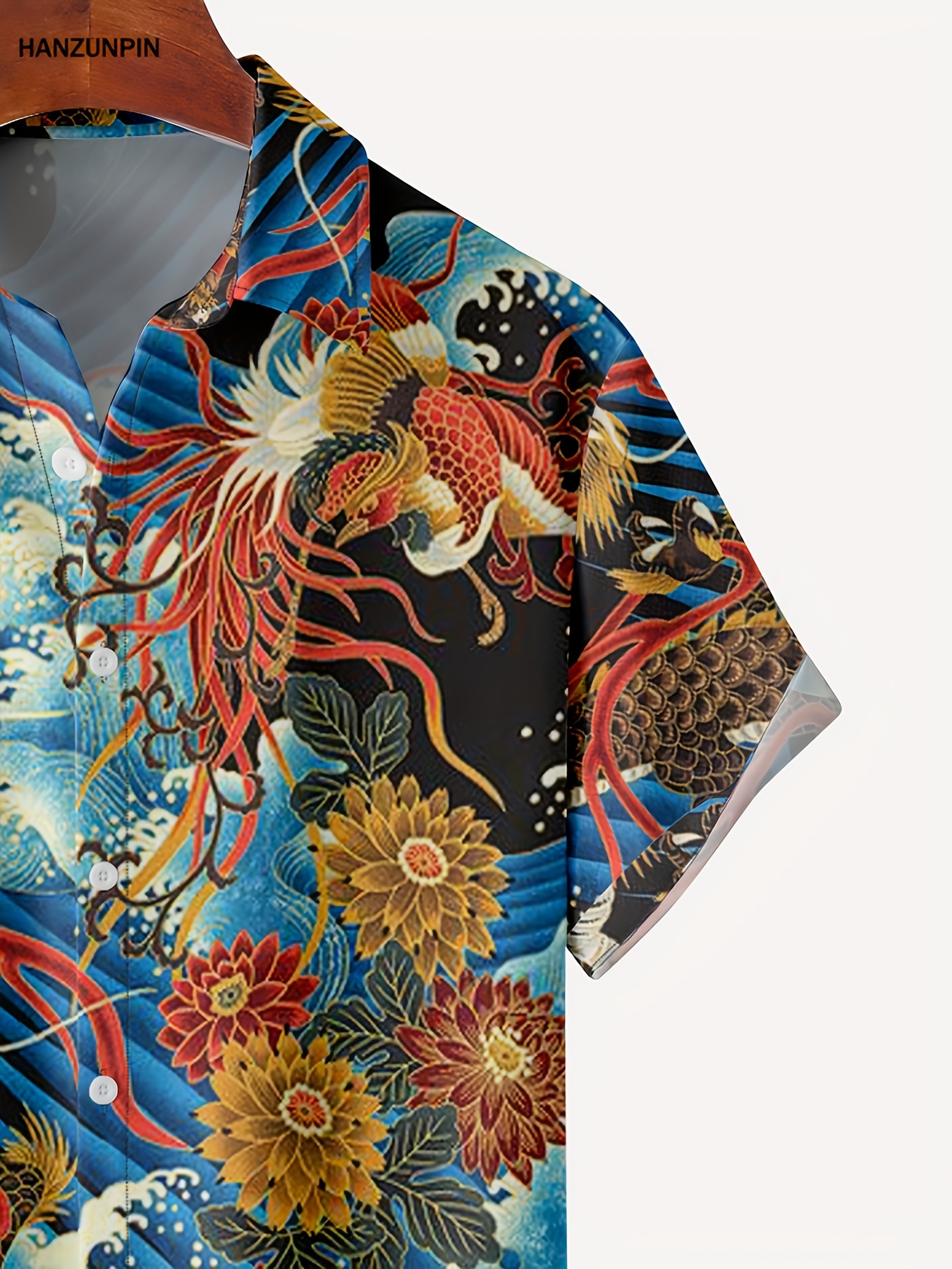 new mans ukiyo e hawaiian short sleeve shirts best sellers details 32