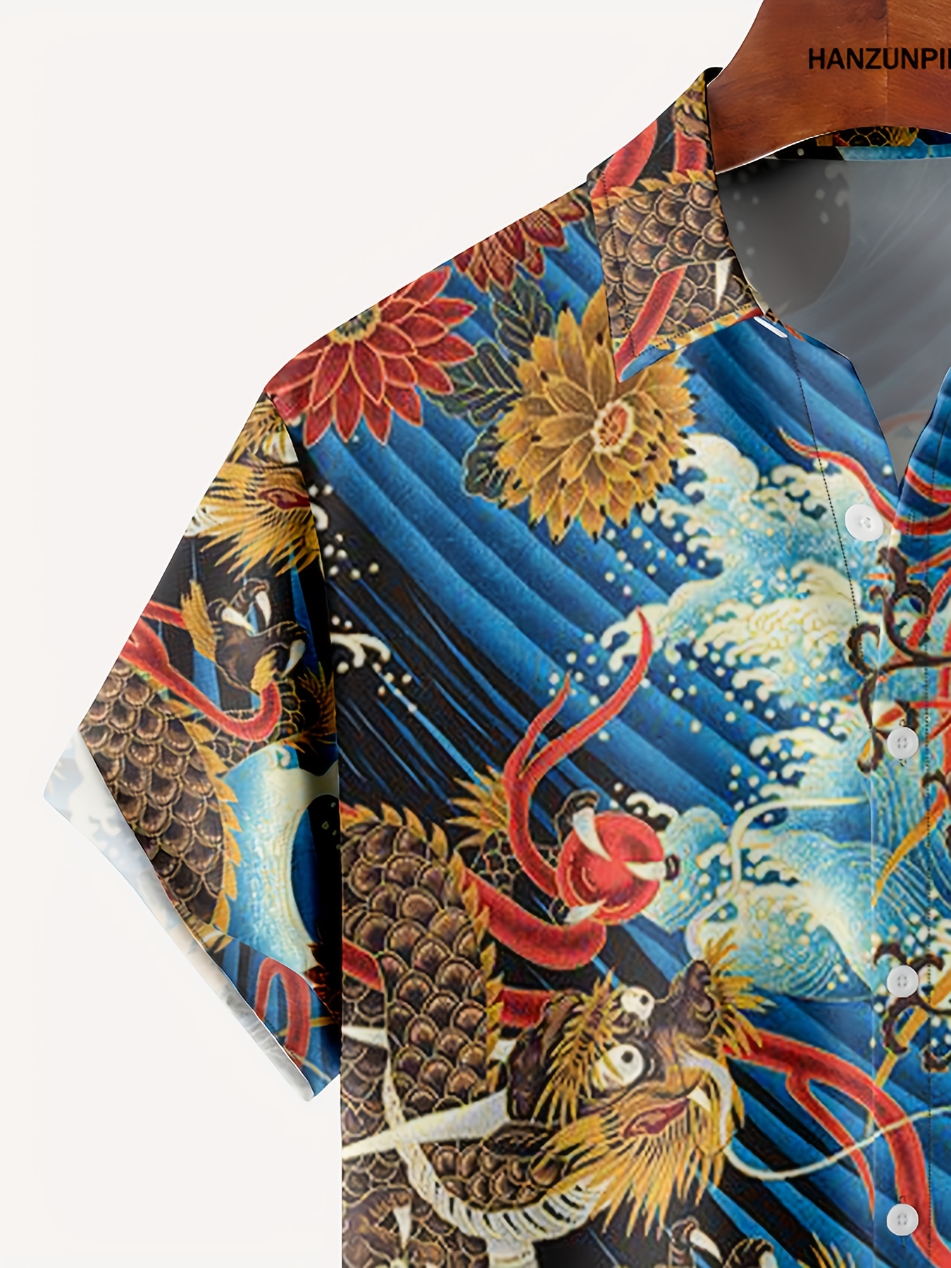 new mans ukiyo e hawaiian short sleeve shirts best sellers details 33