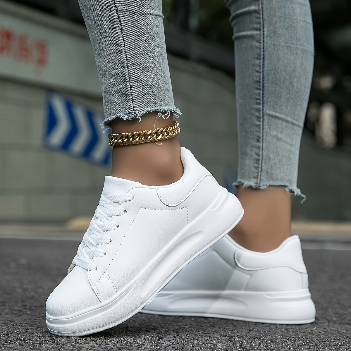 platform skate shoes women s fashionable soft sole low top details 0