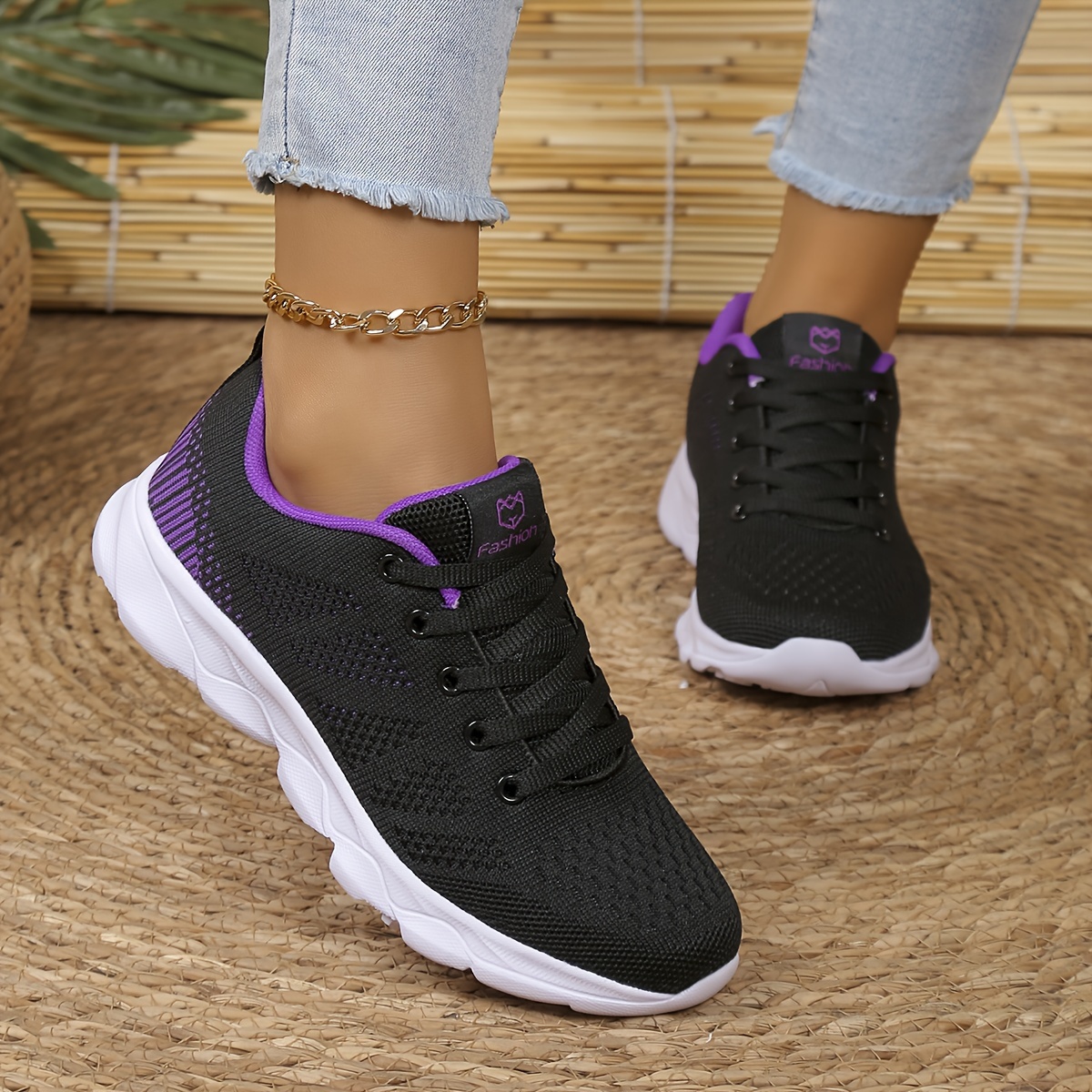 contrast color casual sneakers women s lace platform soft details 12