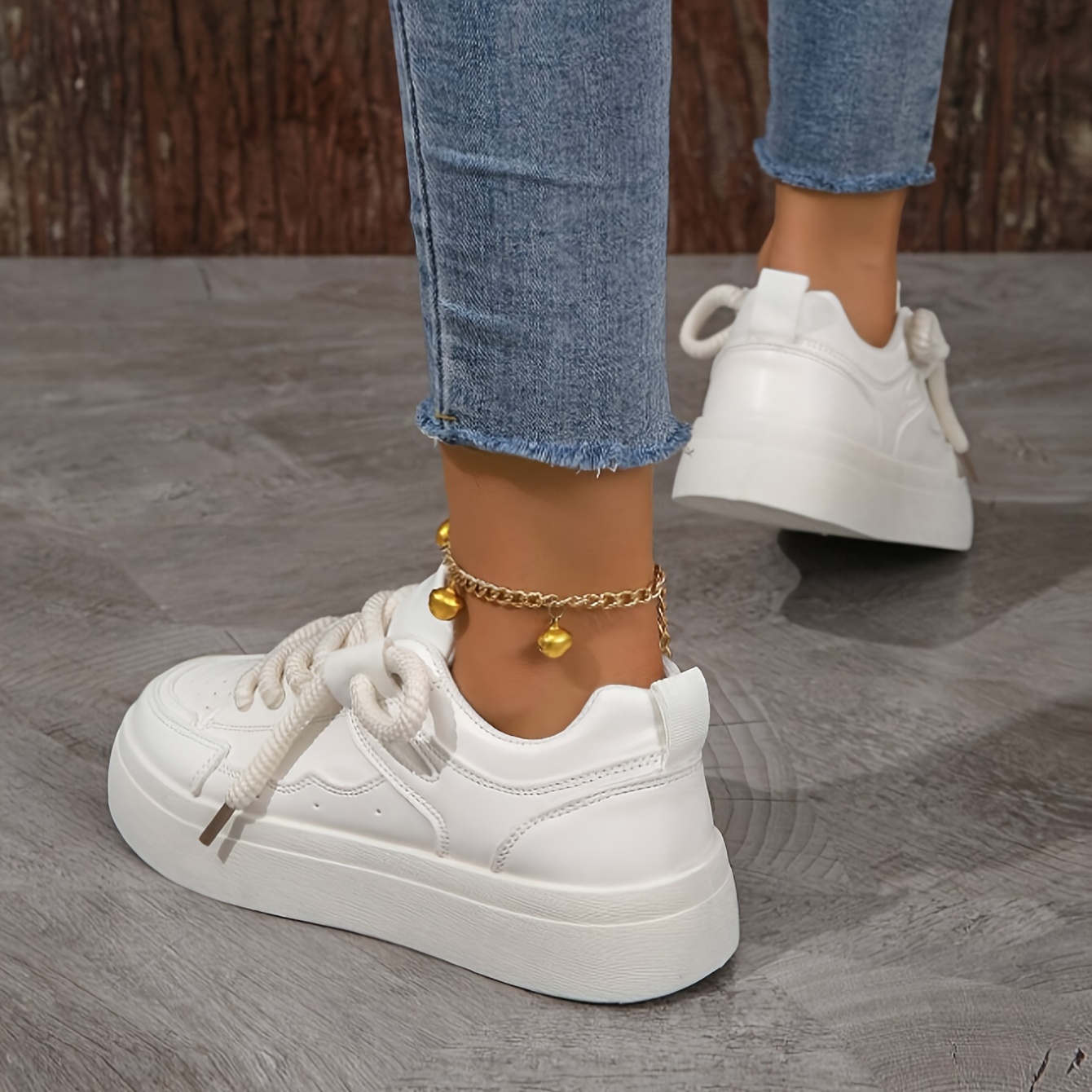 solid color platform sneakers women s casual lace outdoor details 0