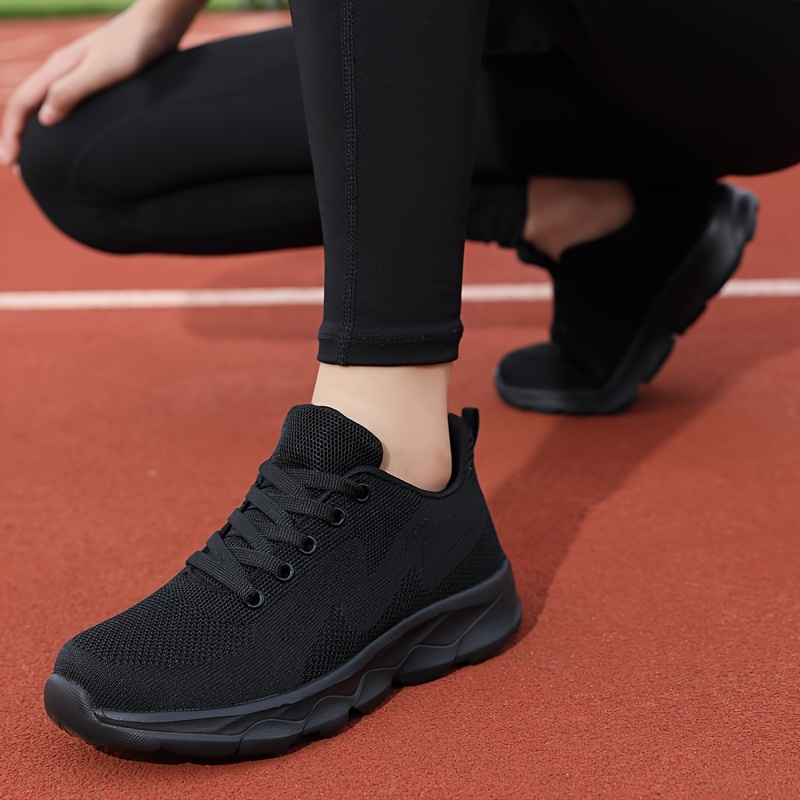 running sneakers women s breathable casual solid color low details 0