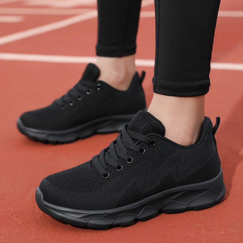 running sneakers women s breathable casual solid color low details 2