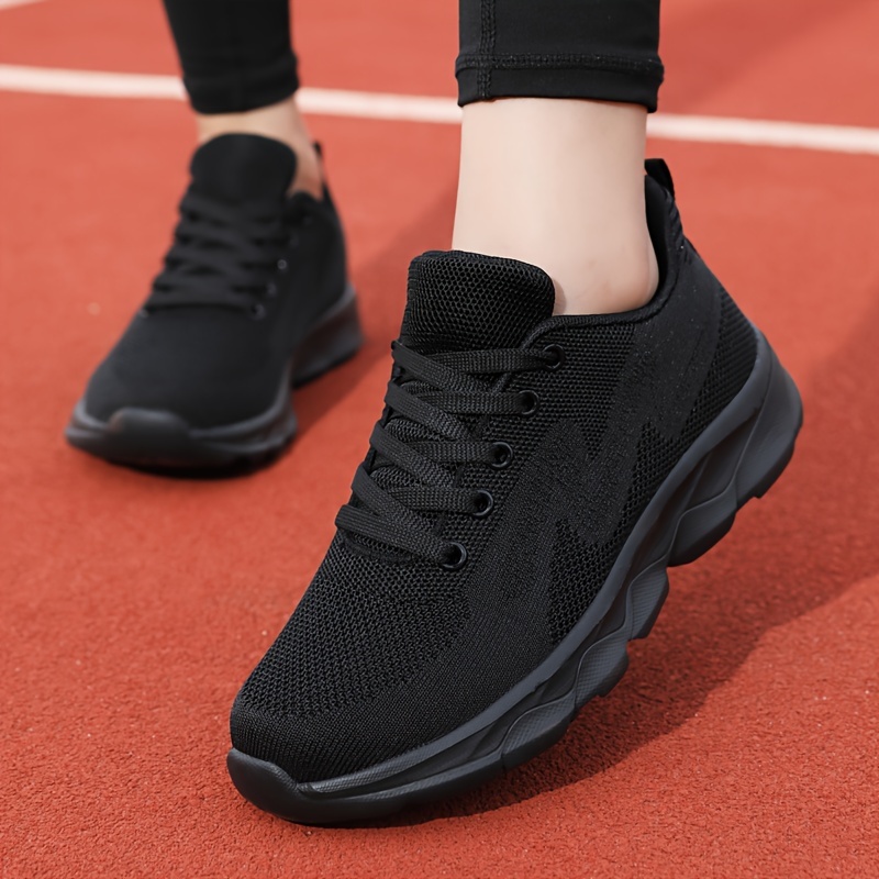 running sneakers women s breathable casual solid color low details 5