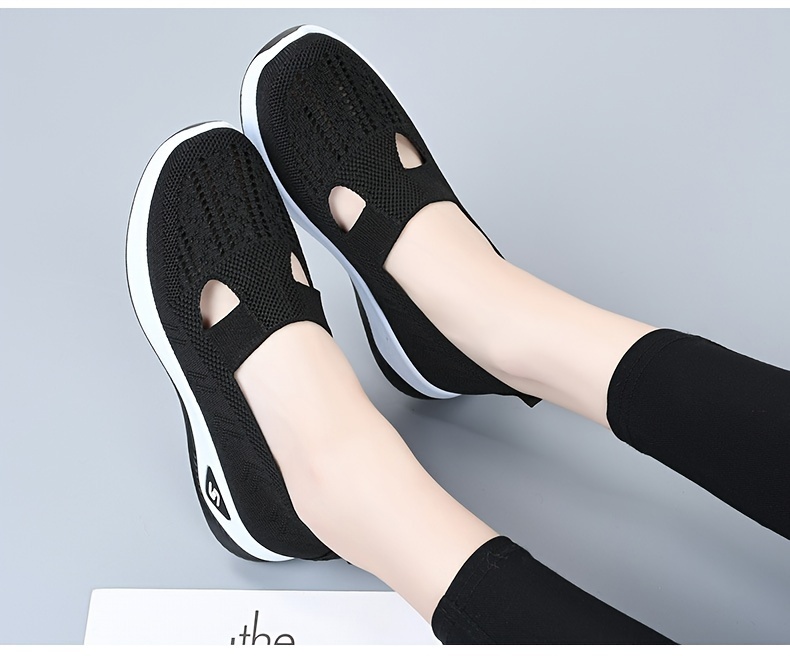 women s fashionable mesh breathable flat shoes comfortable details 2