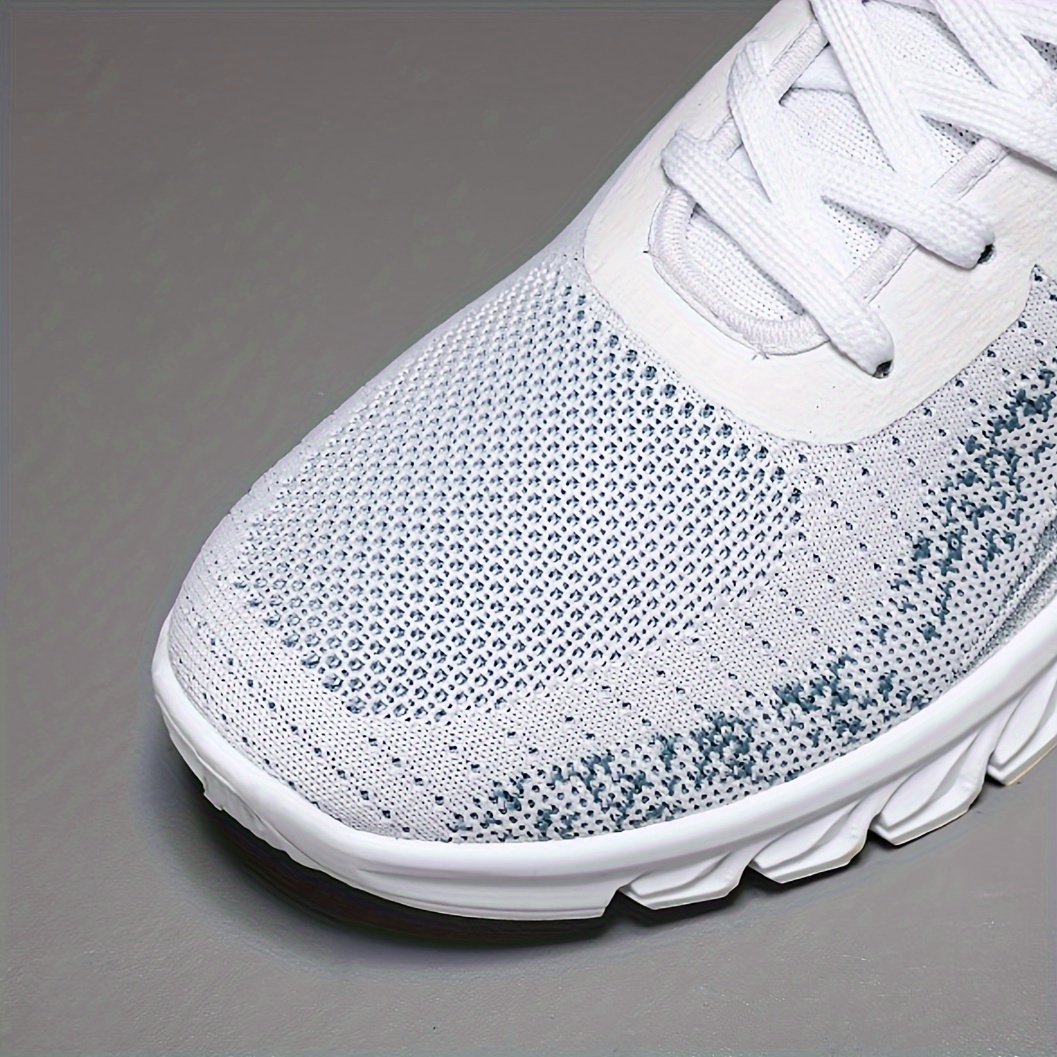 running shoes men s woven knit breathable good shock details 4