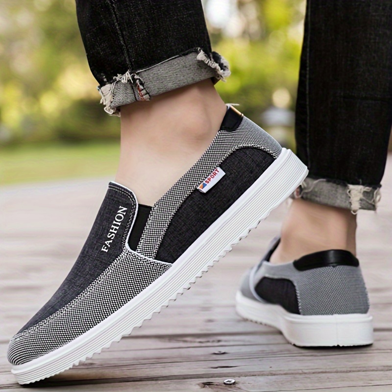 mens trendy slip on loafer shoes low top non slip outdoor walking hiking camping all seasons free shipping on items shipped from temu temu details 5