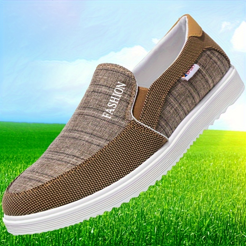 mens trendy slip on loafer shoes low top non slip outdoor walking hiking camping all seasons free shipping on items shipped from temu temu details 7