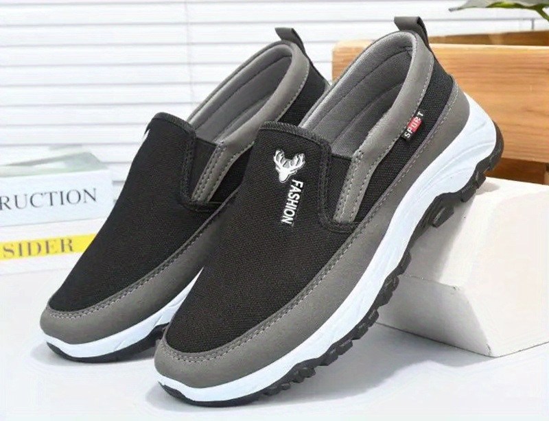 slip walking shoes men s solid colour comfy non slip details 10