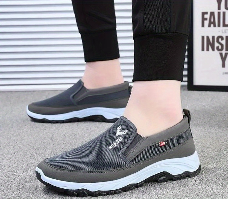 slip walking shoes men s solid colour comfy non slip details 12