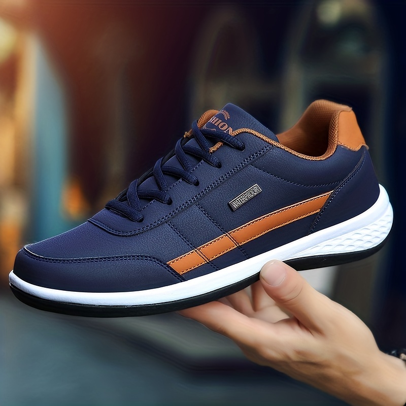 All-Season Performance: Men's Breathable, Non-Slip Lace-Up Sneakers - Durable & Versatile for Sports and Casual Outings